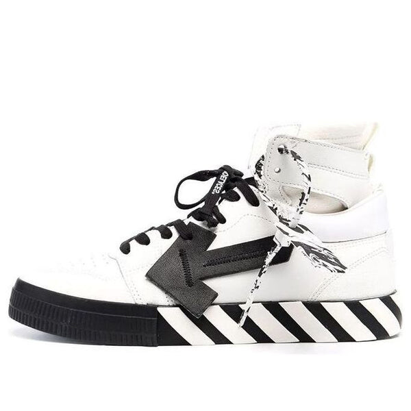 

Кроссовки vulcanized high-top 'white black' Off-White, белый