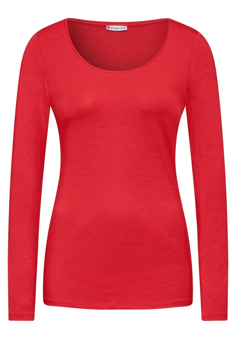 

Лонгслив STREET ONE Shirt, красный
