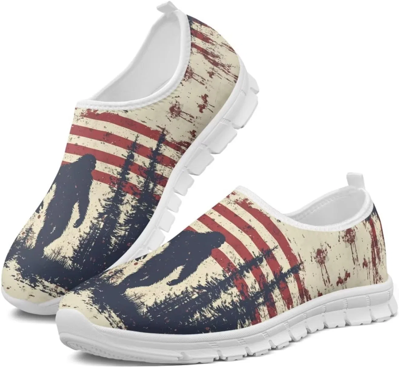 Мужские дышащие сандалии-слайды, American Flag Bigfoot Quxjehoe