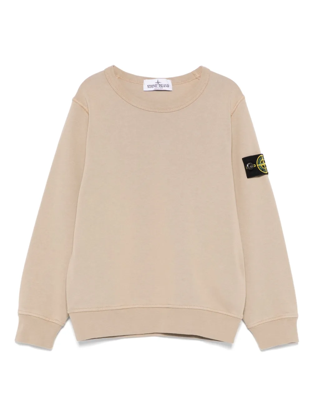 

Толстовка с нашивкой Compass Stone Island Junior, нейтральный