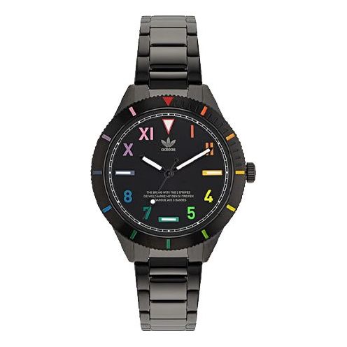 

Часы (WMNS) adidas Stainless Steel Black Bracelet Watch 'Black', черный