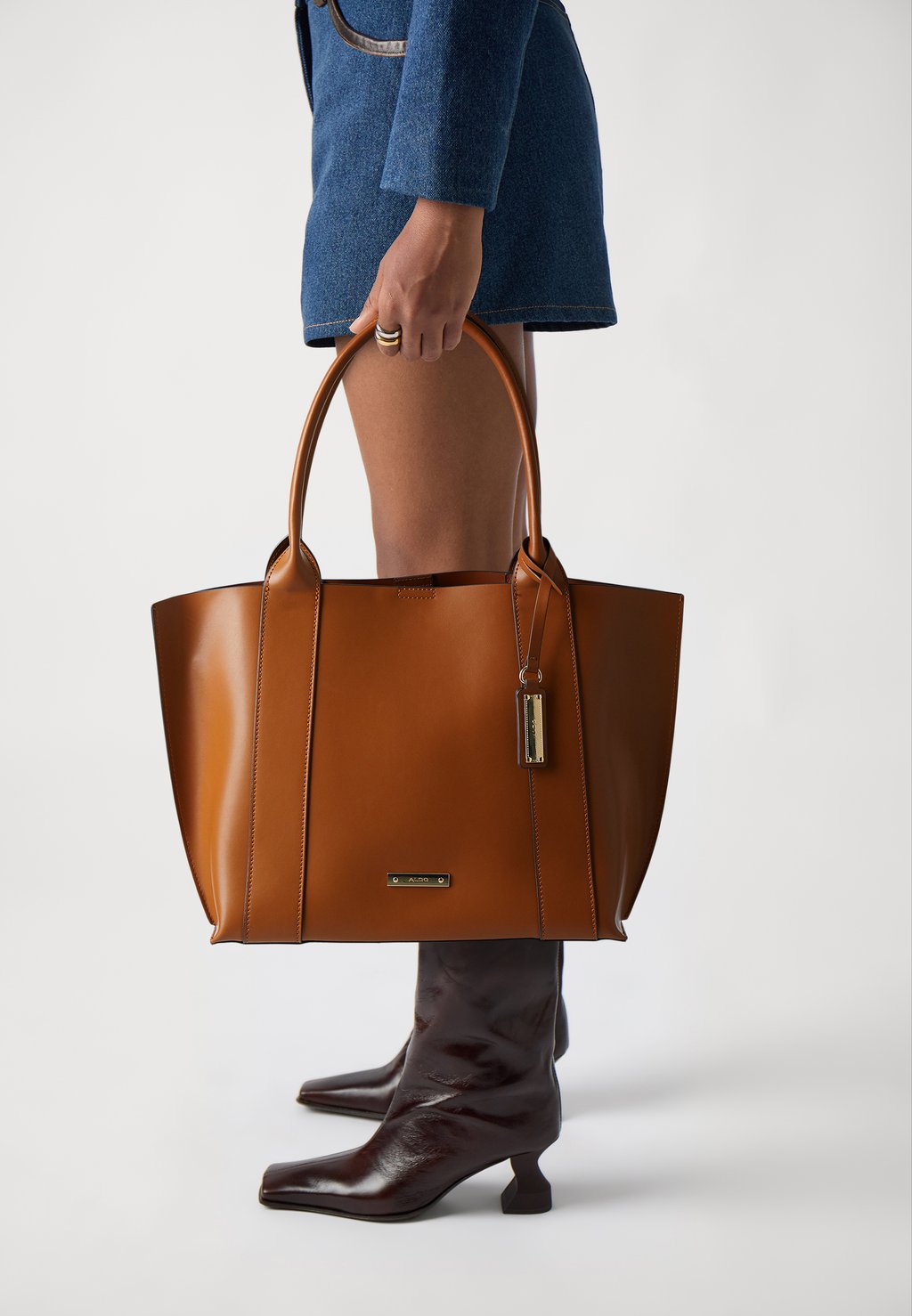 

Сумка-тоут SPLISH SET ALDO, коричневый