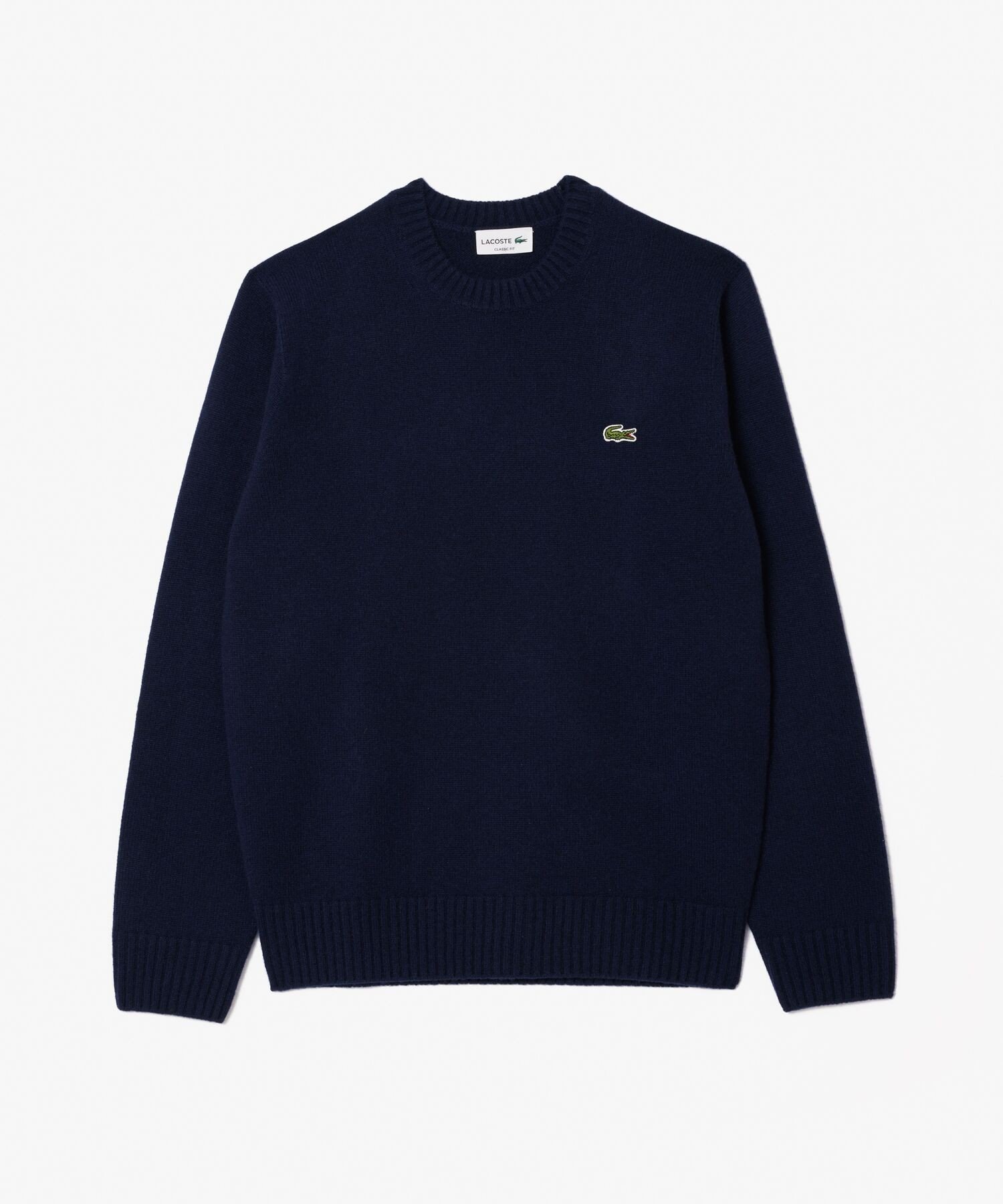 Вязаный кашемировый свитер / Бесшовное вязание 3D LACOSTE, Dark Navy — фото 4
