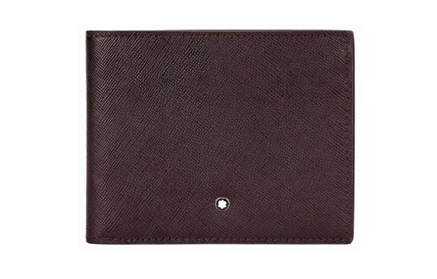 

MONTBLANC Кожаный бумажник мужской коричневый