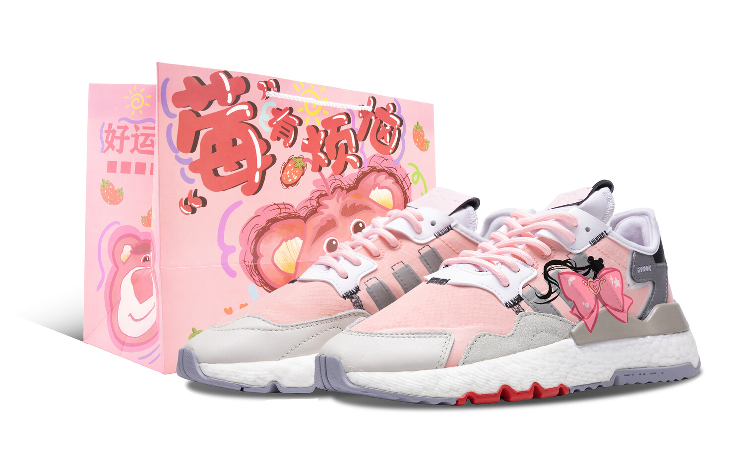 

Кроссовки adidas originals Nite Jogger Lifestyle Shoes Unisex Low-top Gray/Pink, цвет Peach