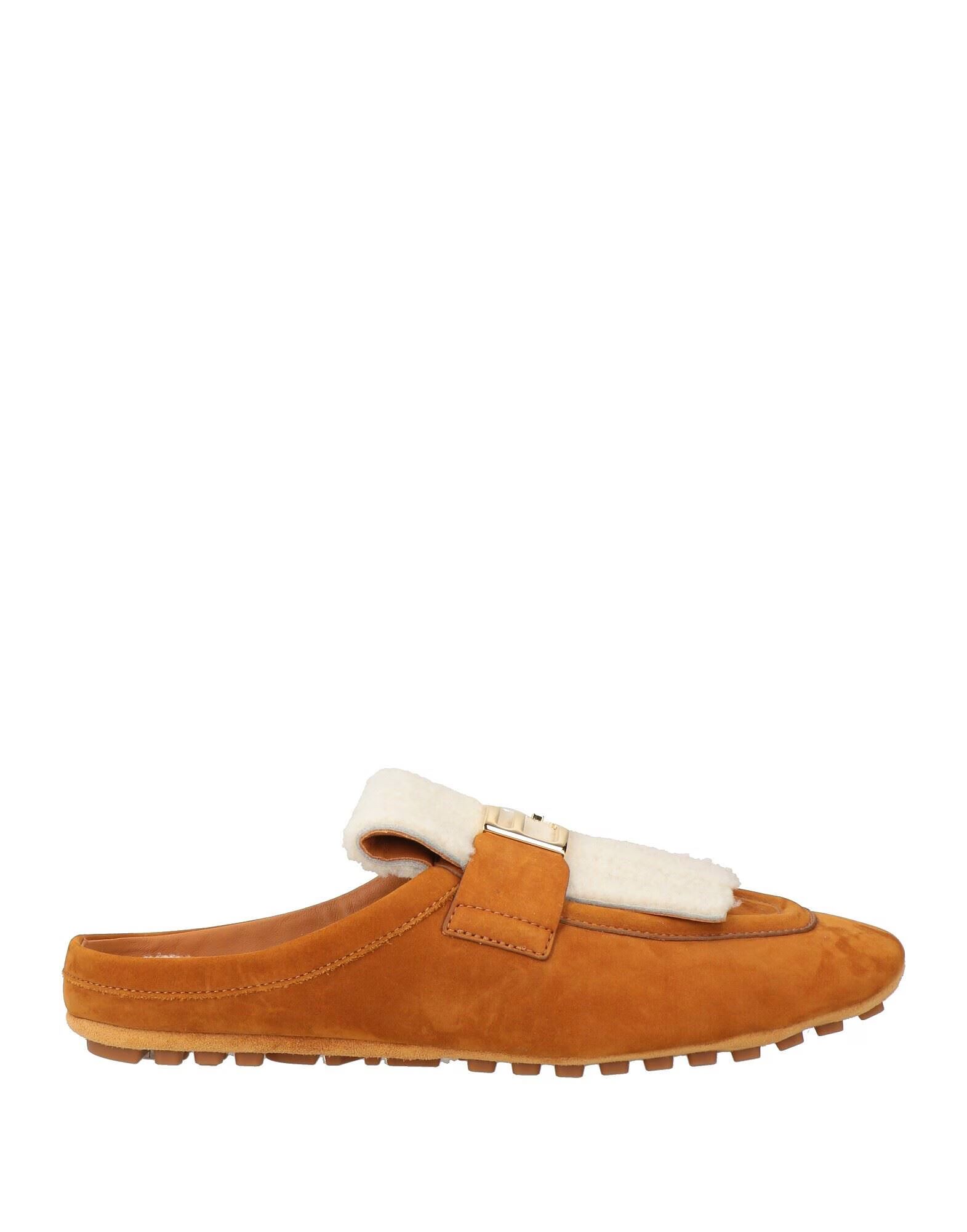 Мюли Fendi, коричневый