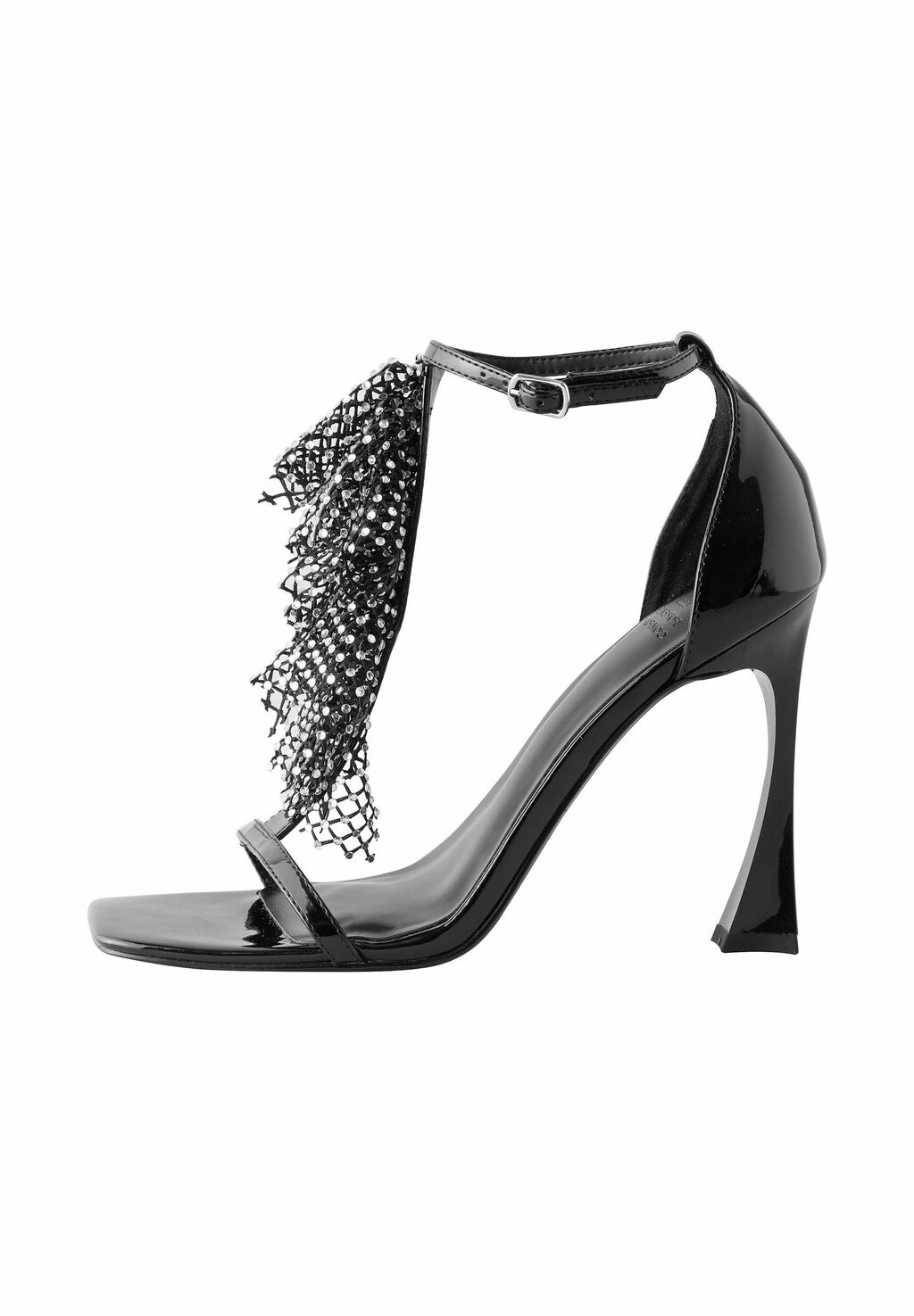 Босоножки на высоком каблуке REGULAR FIT FOREVER COMFORT JEWEL TASSEL SQUARE TOE Next, черный