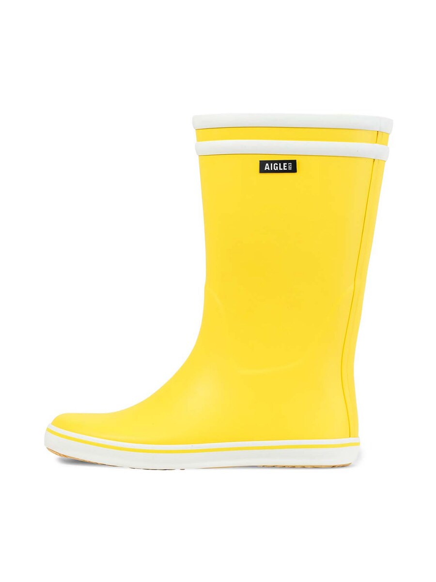 Женские резиновые сапоги AIGLE MALOINE 2 с полосками, желтый