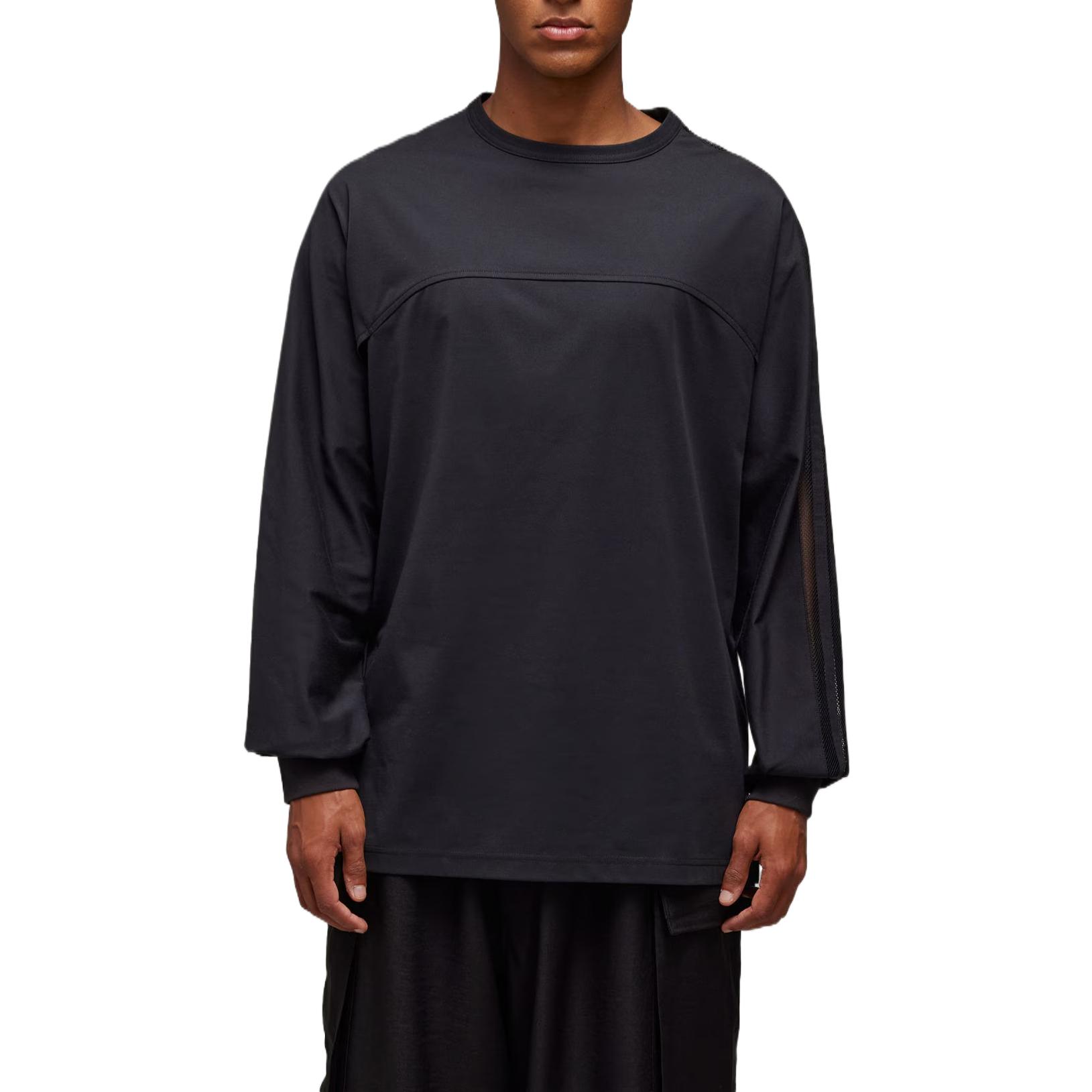 Футболка с длинными рукавами Y 3 Mesh Stripes Adidas, черный — фото 4