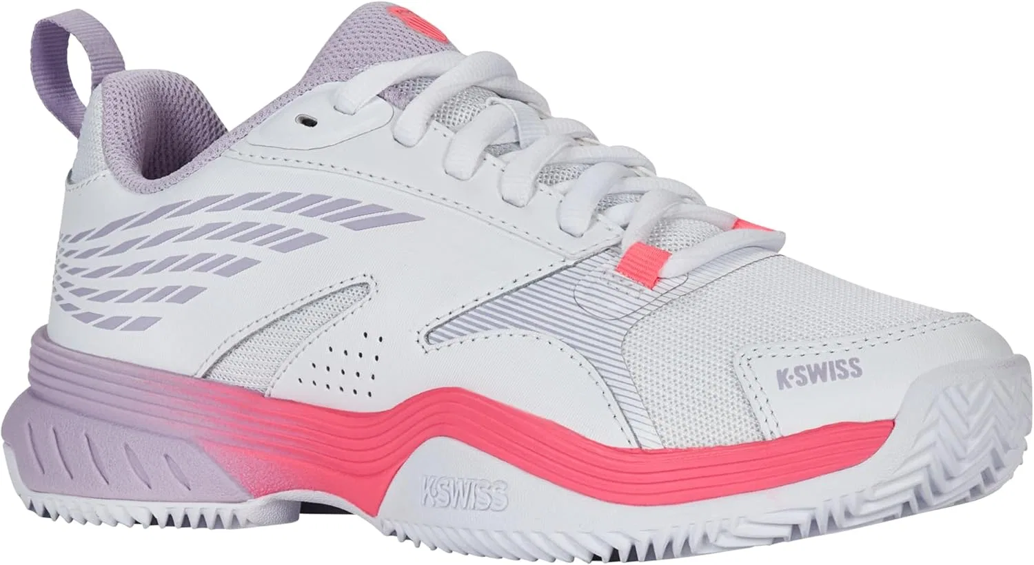 Кроссовки теннисные K-Swiss, White Orchid Petal Neon Blaze