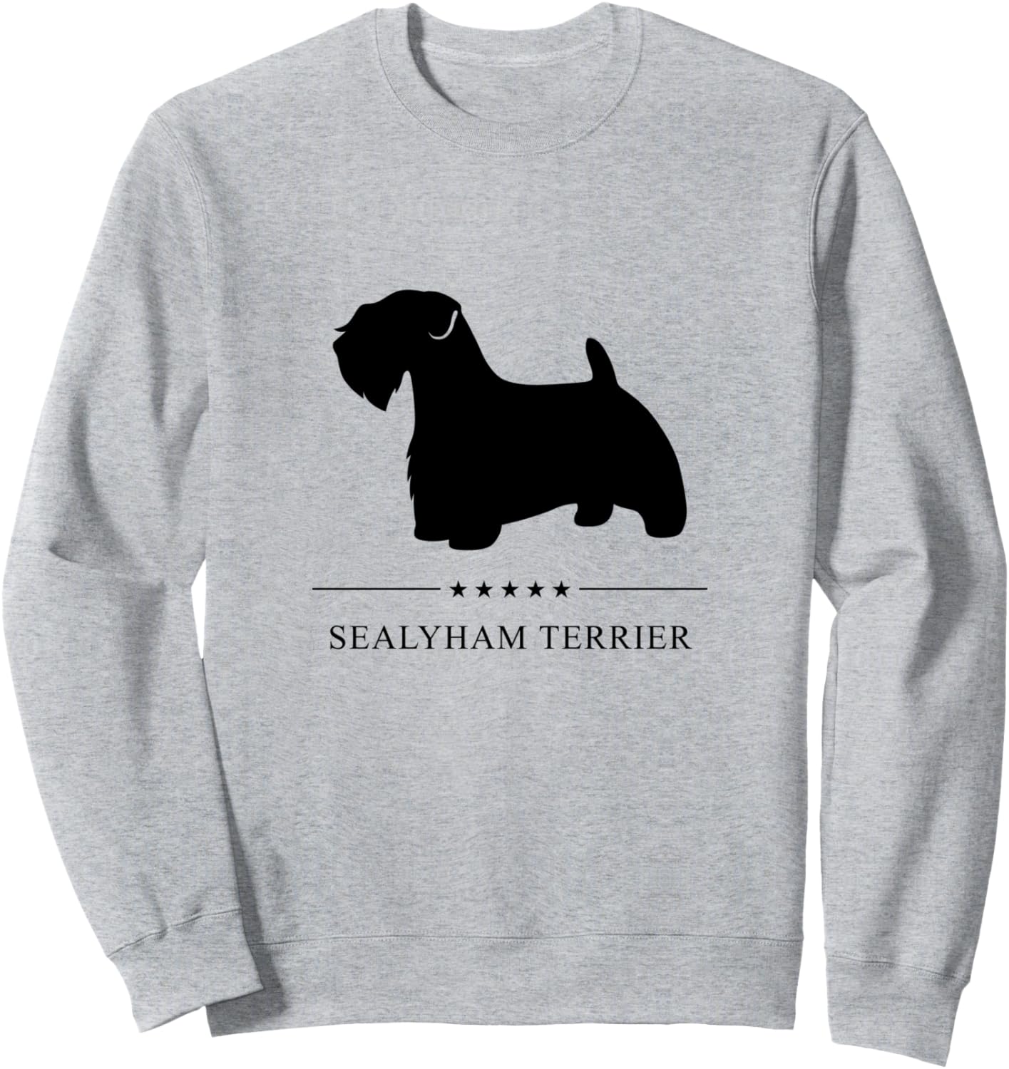 

Толстовка с черным силуэтом силихэм-терьера Miller Sye, Черный, Толстовка с черным силуэтом силихэм-терьера Miller Sye