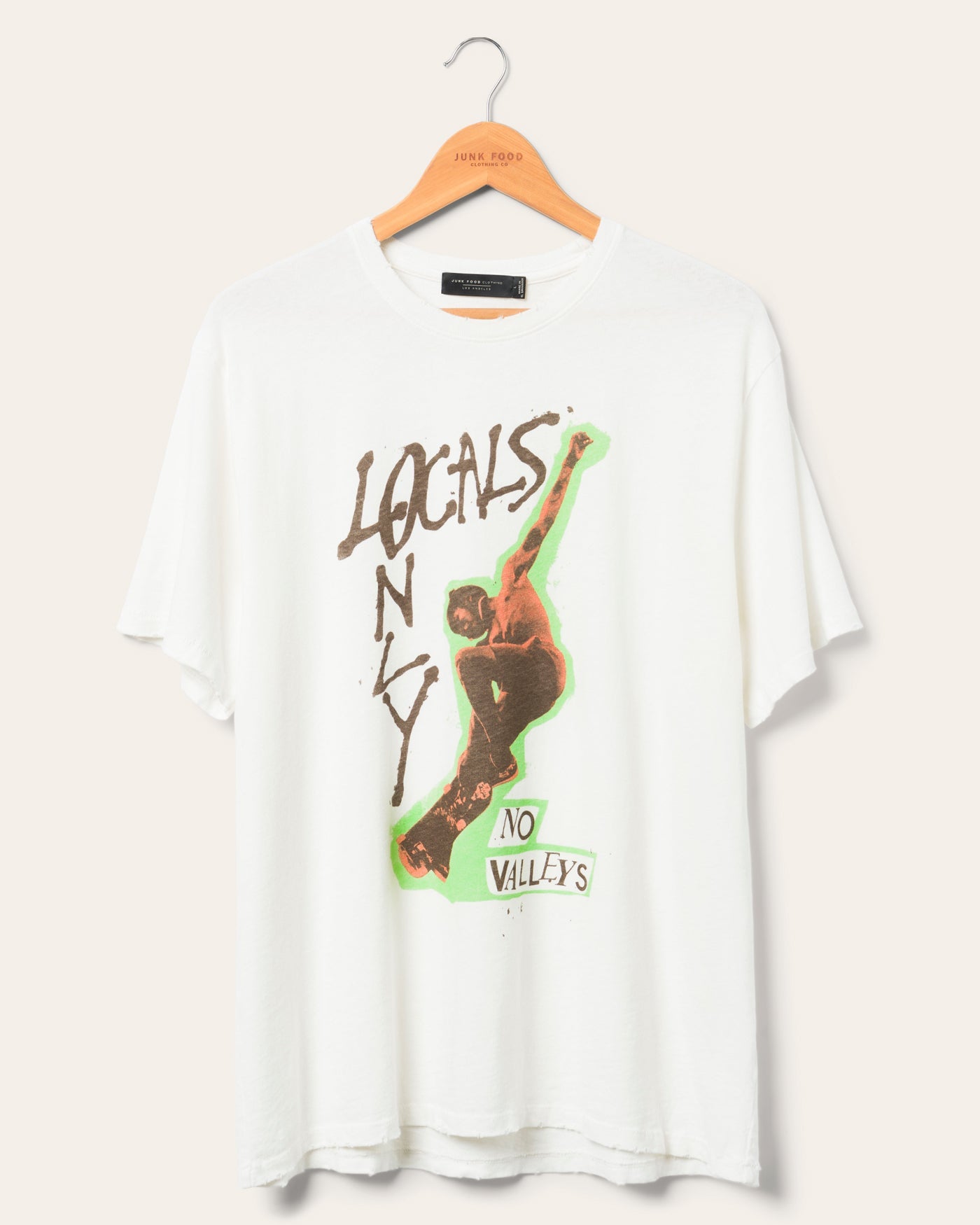 

Винтажная футболка Locals Only Junk Food Clothing, белый