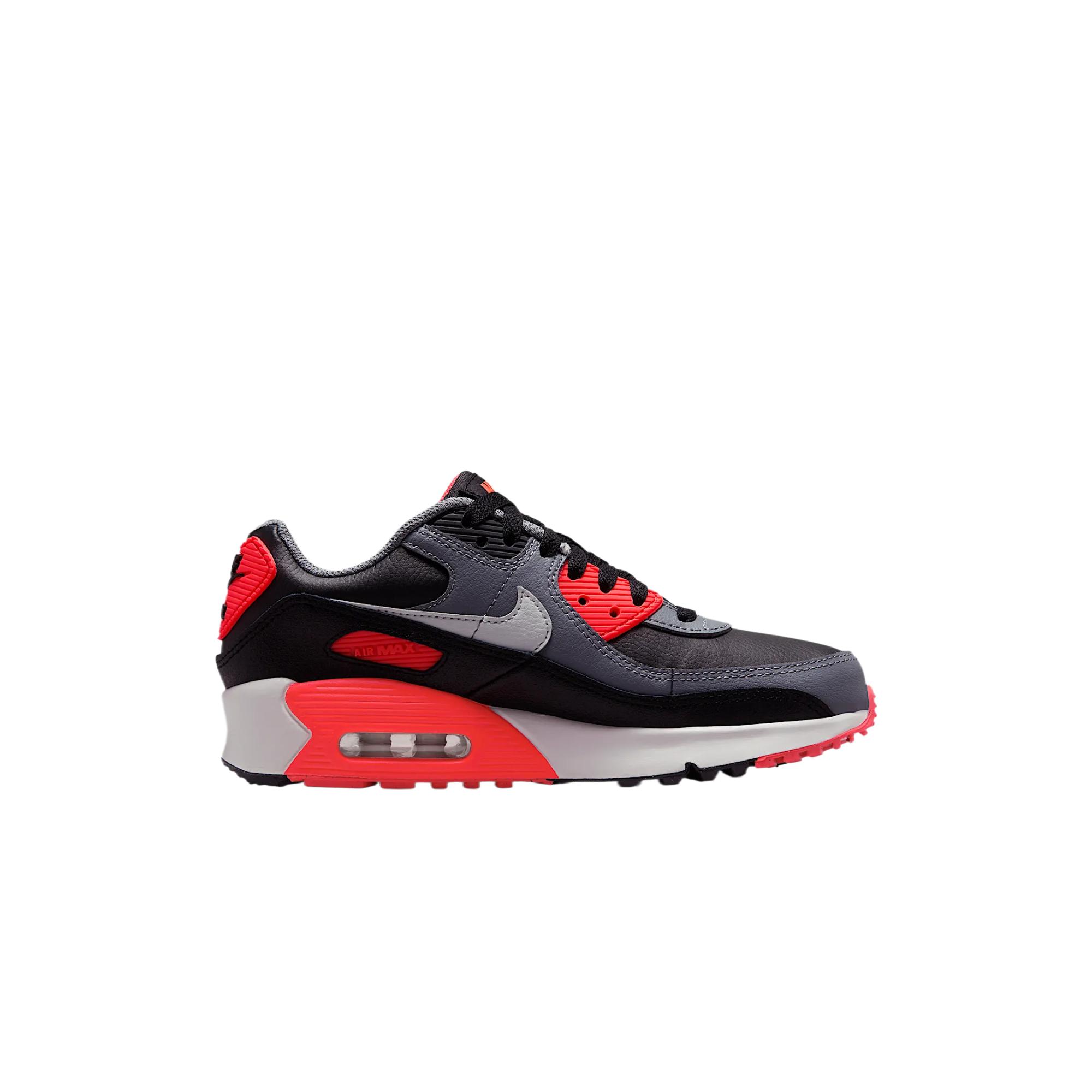 Nike Кроссовки для бега Air Max 90 Kids' Black/Cool Gray/Bright Deep Red/Photon Gray Kids' — фото 2