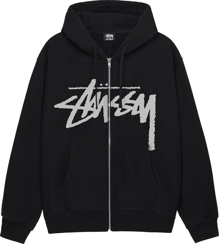 

Худи Stussy Stock Zip 'Black', черный