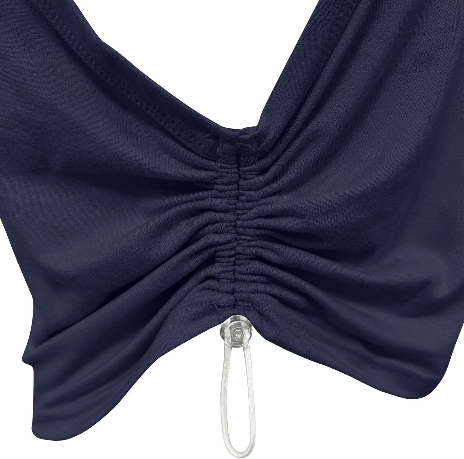 Женский укороченный топ для тренировок, Dark Blue — фото 4