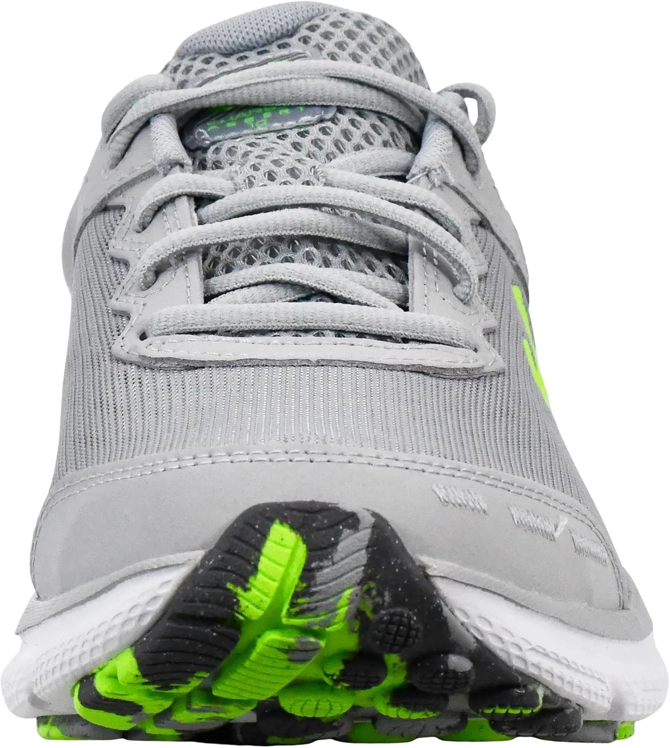 Мужские беговые кроссовки Under Armour Charged Assert 10, Mod Gray Mod Gray Hyper Green — фото 3