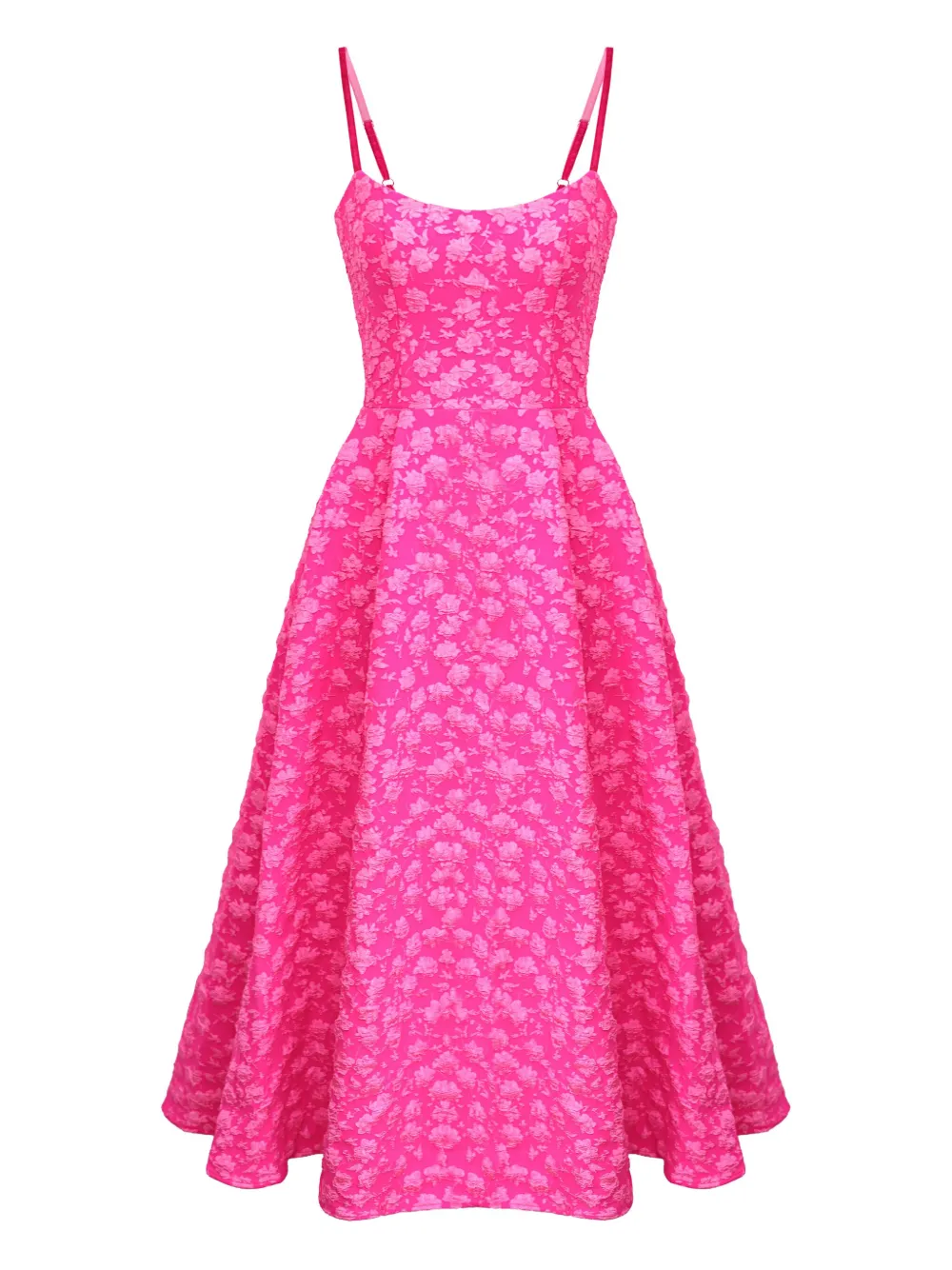 

Жаккардовое платье миди Post Meridiem, розовый