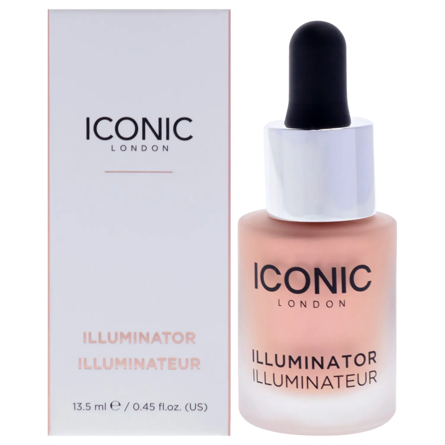 Жидкий хайлайтер-румяна Illuminator Liquid Highlighter - Blush от Iconic London для женщин - 0,45 унции, прозрачный/прозрачный