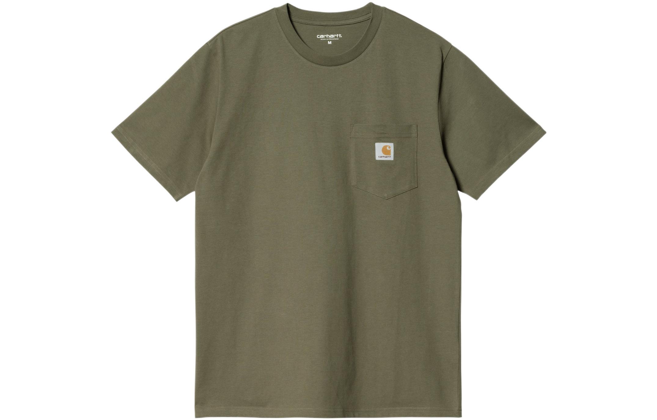 

Carhartt WIP Футболка мужская армейского зеленого цвета, Зеленый, Carhartt WIP Футболка мужская армейского зеленого цвета