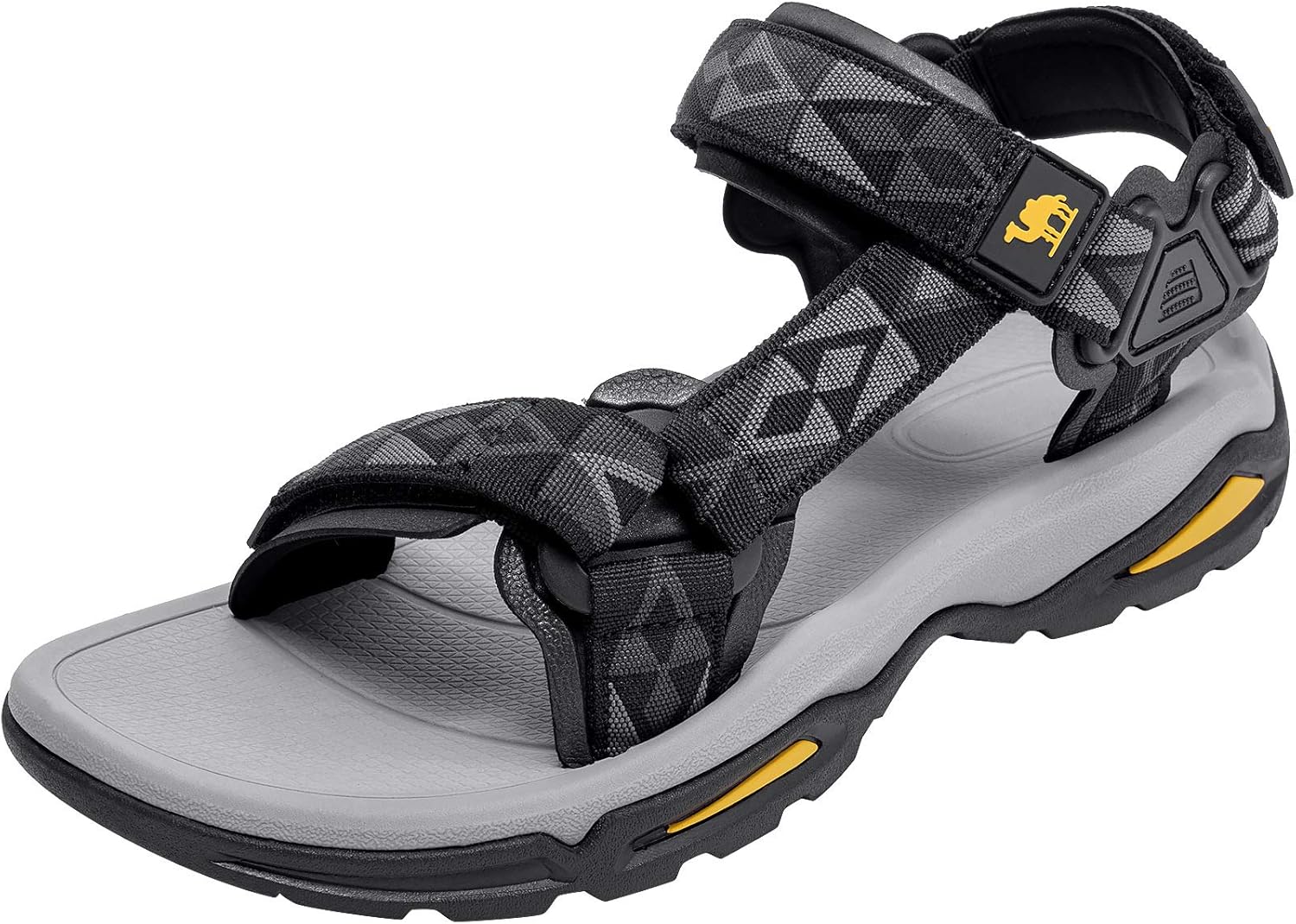 

Мужские водонепроницаемые треккинговые сандалии CAMEL CROWN с поддержкой свода стопы, открытым носком, для лета, активного отдыха на улице, на пляже и водных видов спорта, черный
