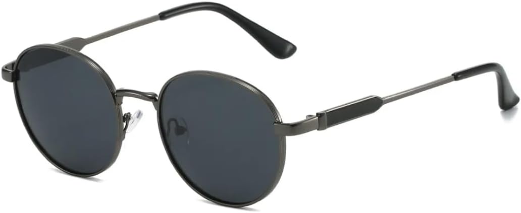 

Круглые солнцезащитные очки в винтажном стиле для лета, с металлической оправой, поляризованные, с защитой от УФ-излучения UV400, ретро-стиль, для женщин и мужчин VFDHN, 3792-c2