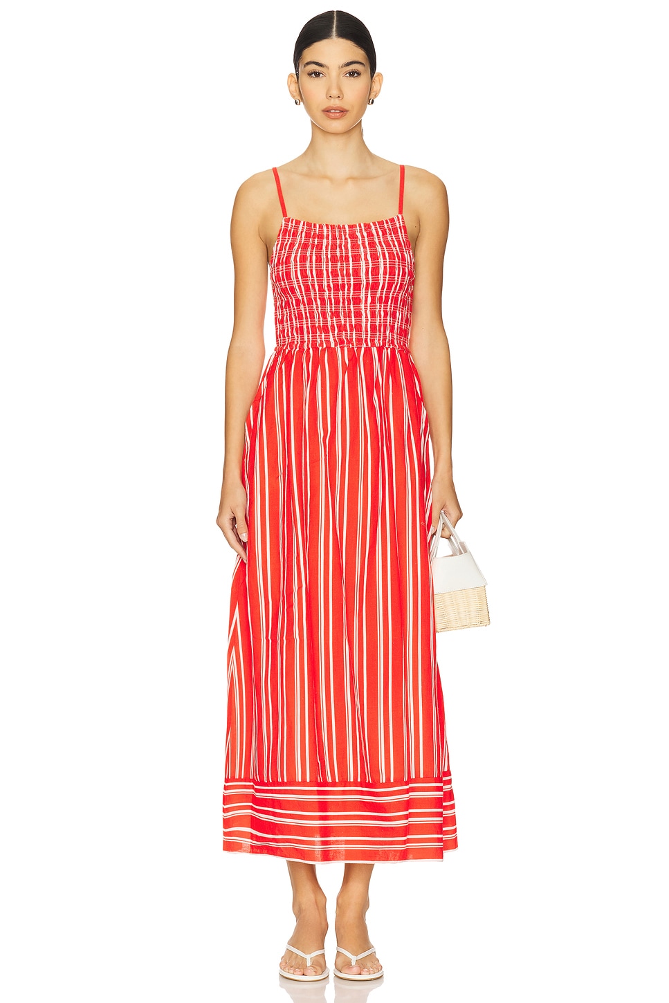 

Кружевное платье до лодыжек Cleobella, poppy red & ivory