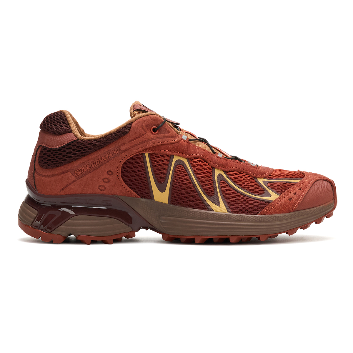 SALOMON XT WHISPER Cushioning Abrasion Resistant Coverage Support Lightweight Low top Беговые кроссовки Unisex Красный Коричневый — фото 3