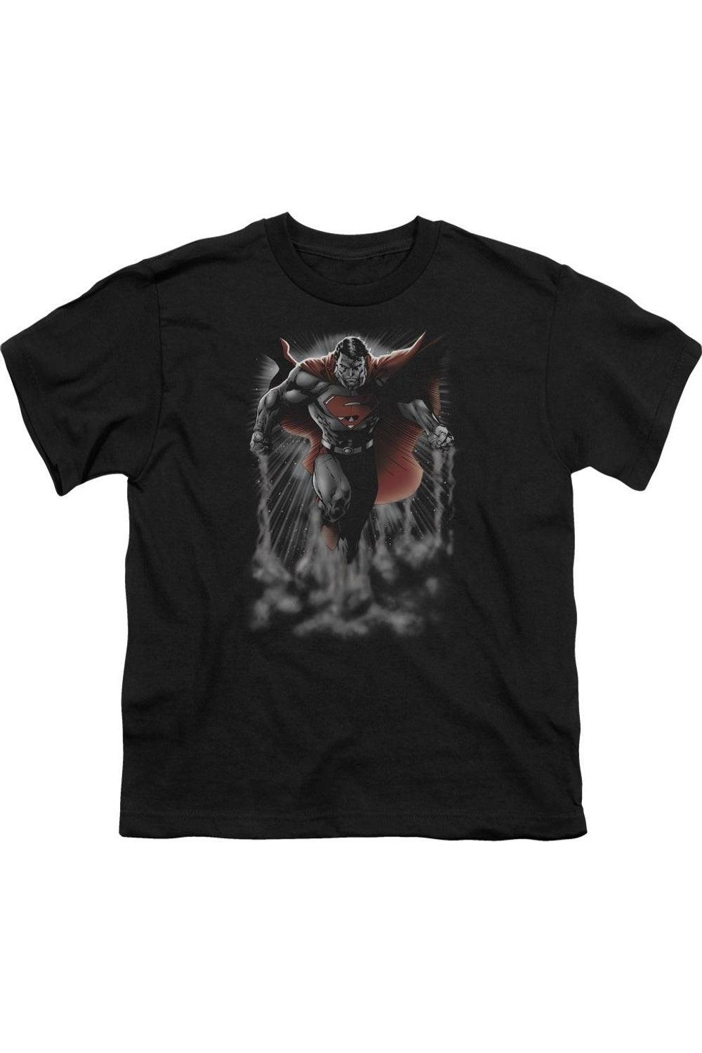 

Футболка с коротким рукавом для детей "Superman Above The Clouds" Gildan, черный