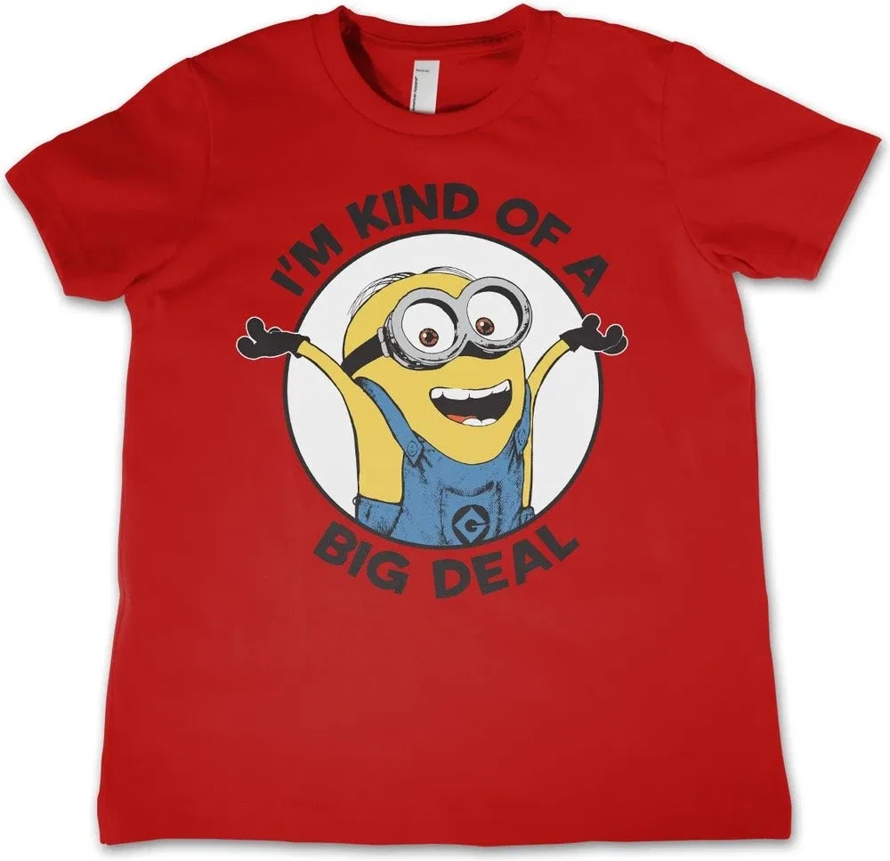 Футболка с принтом Minions, красный