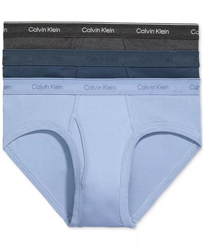 

Мужские классические трусы из хлопка, 3 пары Calvin Klein, мультиколор