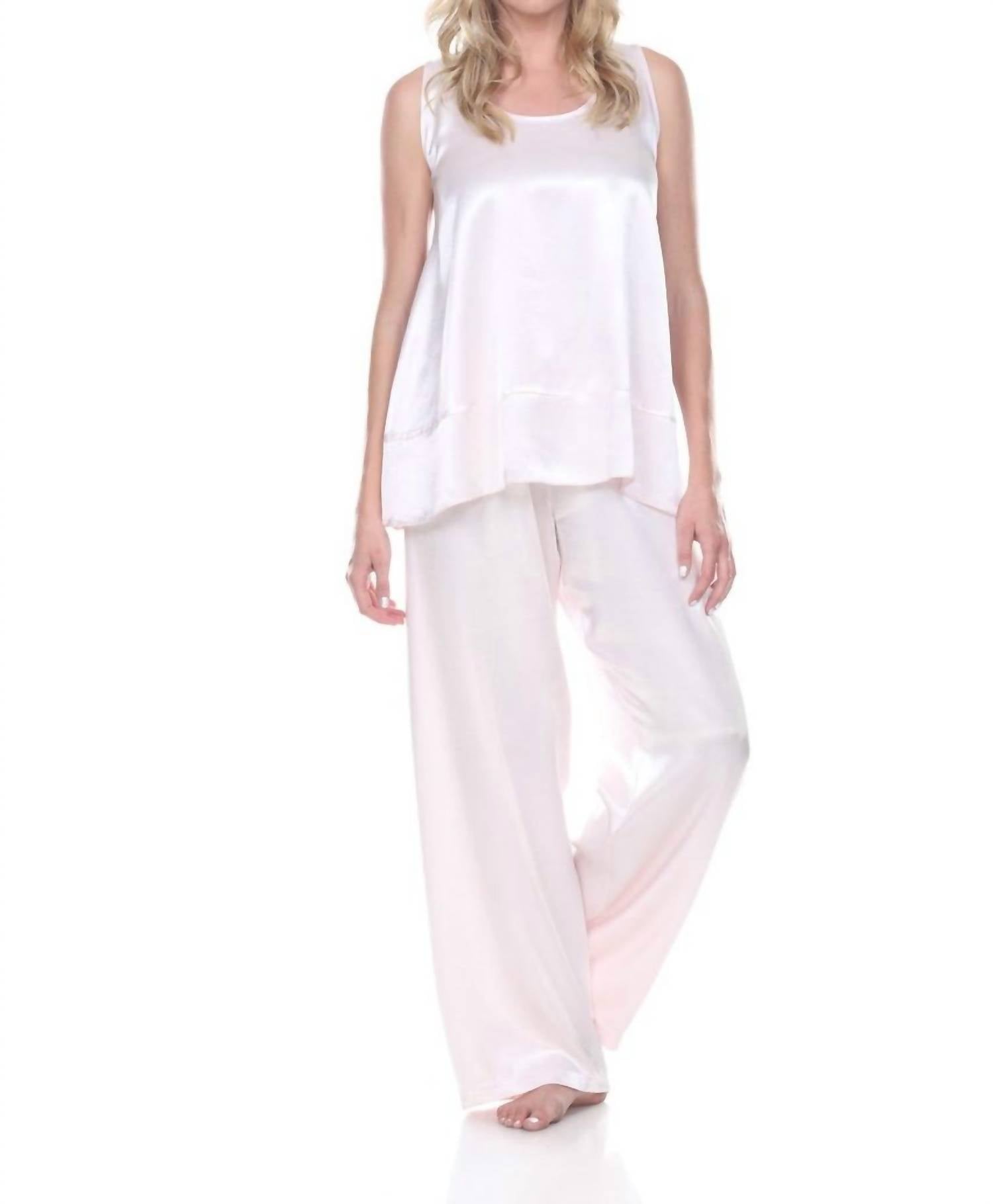 

Сатиновый топ Natalie с оборкой в ​​цвете Blush PJ Harlow, красный