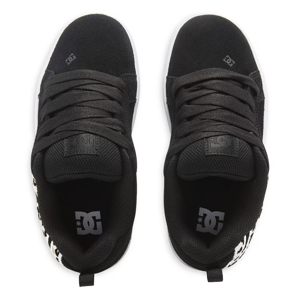 Детские кроссовки court graffik для малышей/подростков Dc Shoes, black/leopard — фото 4
