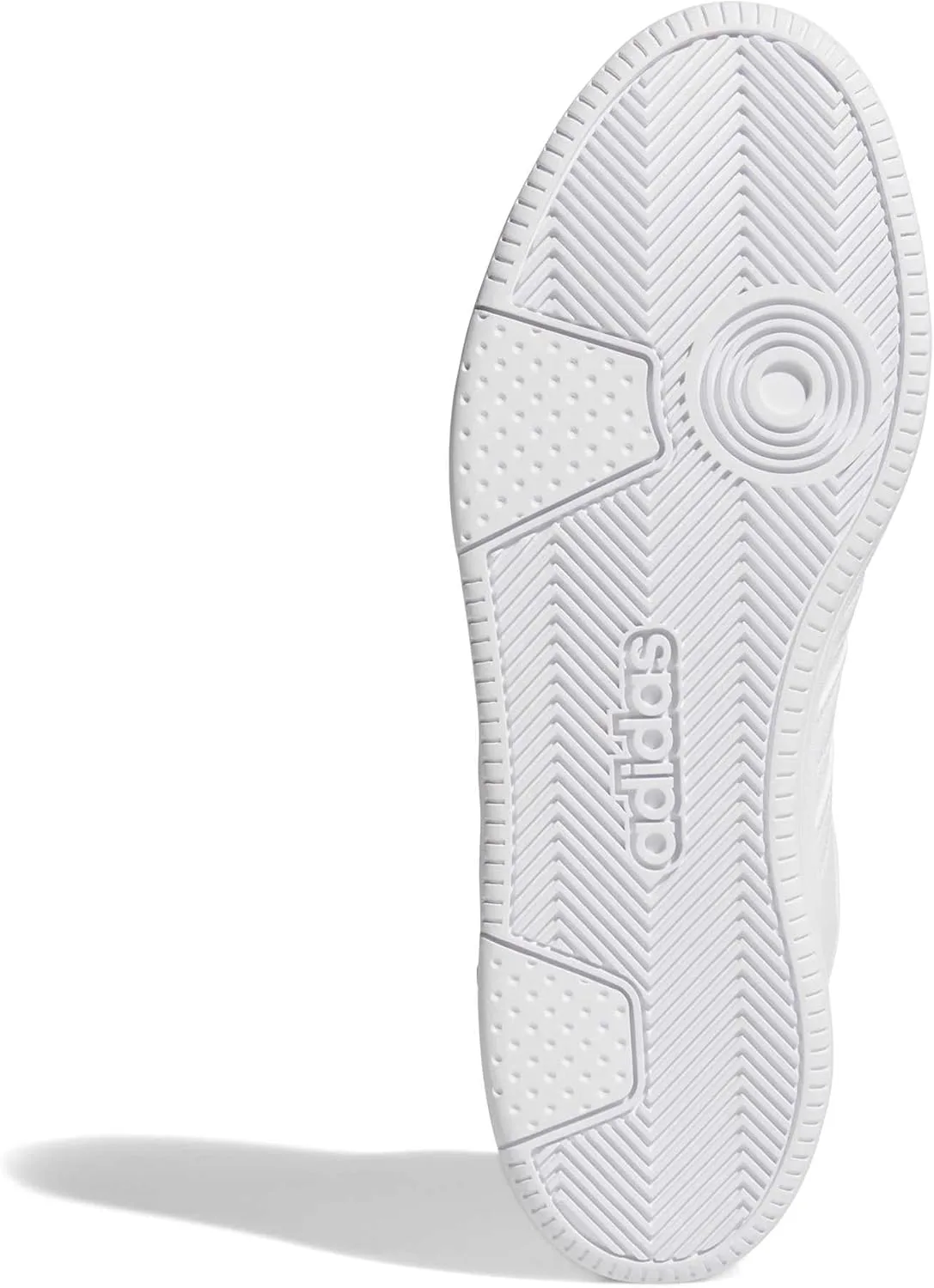 Кроссовки Adidas Unisex Hoops Mid Classic, белый/серый — фото 3
