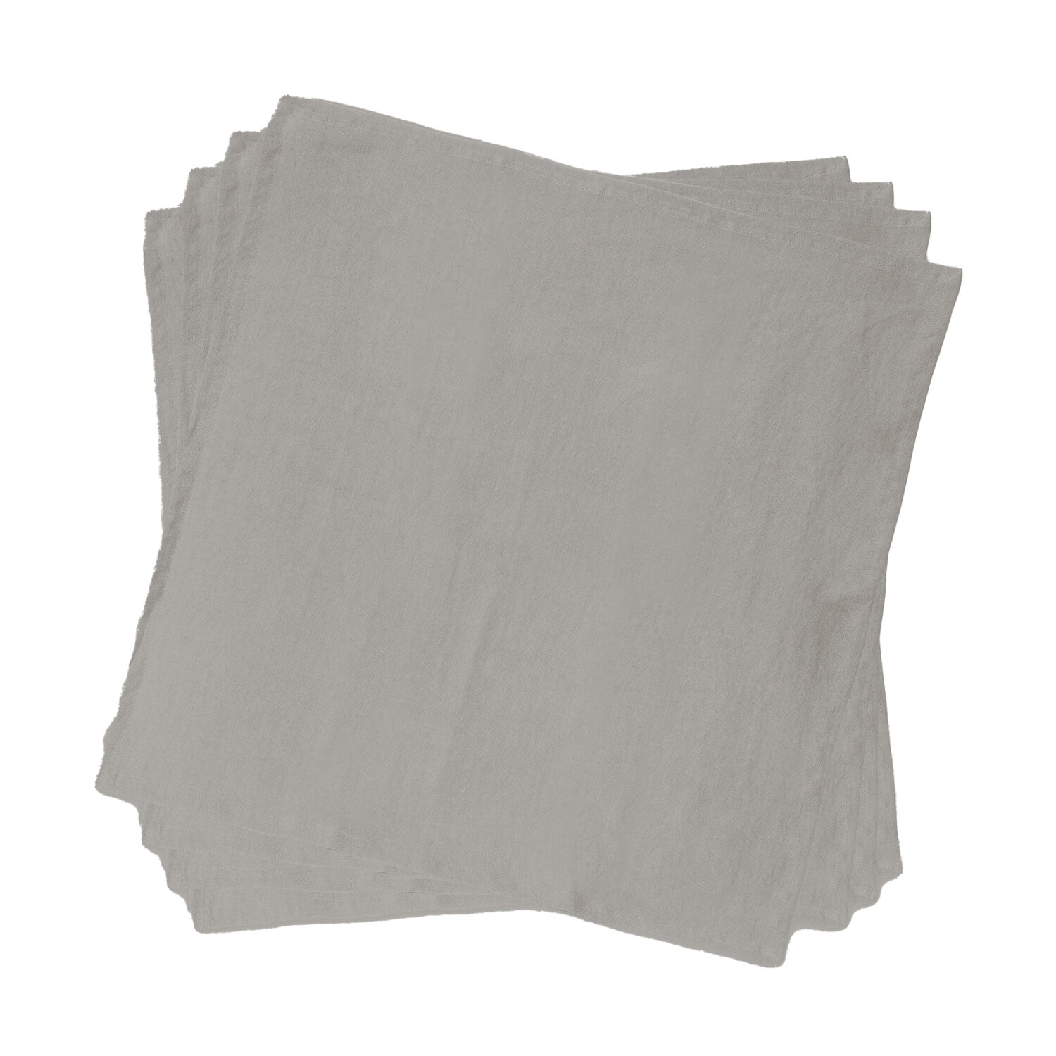 

Набор из 4 салфеток из чистого хлопка StoneWashed без глажки - Cales Lisola Stone, цвет Baguio