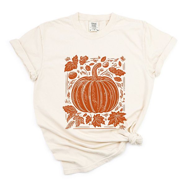

Футболка с принтом Pumpkin with leaves distressed, женская, garment dyed Simply Sage Market, Ivory, Зеленый, Футболка с принтом Pumpkin with leaves distressed, женская, garment dyed Simply Sage Market, Ivory