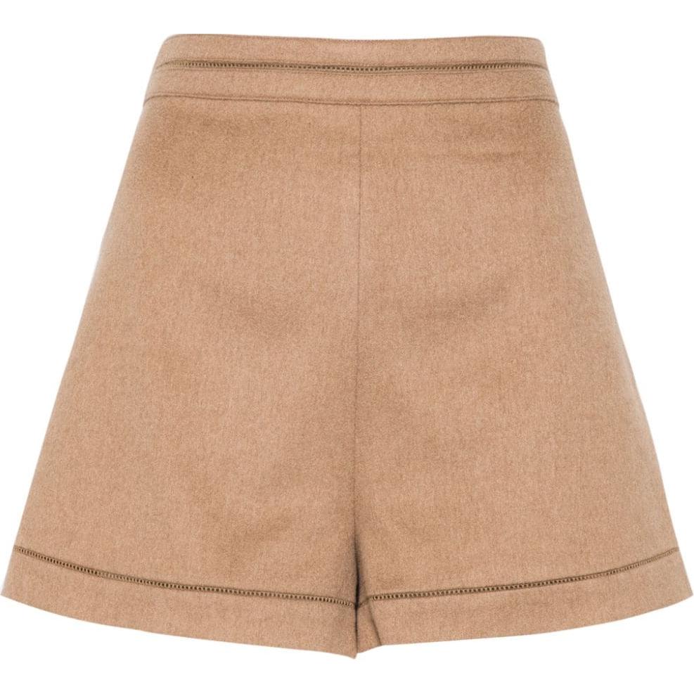 

Max Mara Adagio Высокие Вязаные Шорты MaxMara, Верблюжий Коричневый