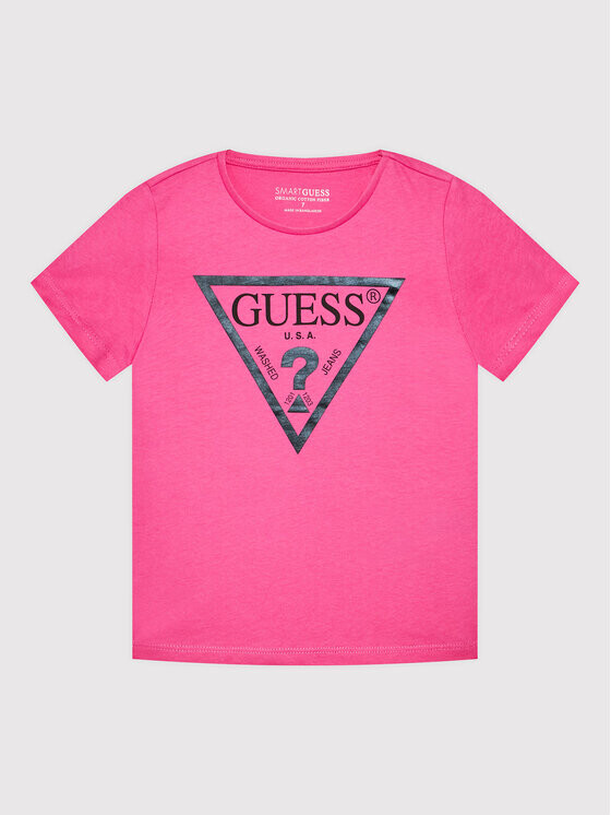 

Футболка стандартного кроя Guess, розовый