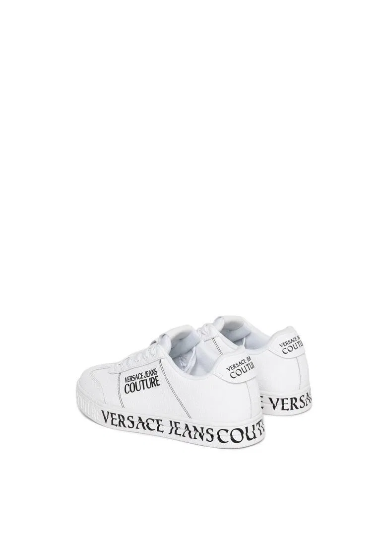Кроссовки, кожаные, Grain Versace Jeans Couture, белый — фото 2
