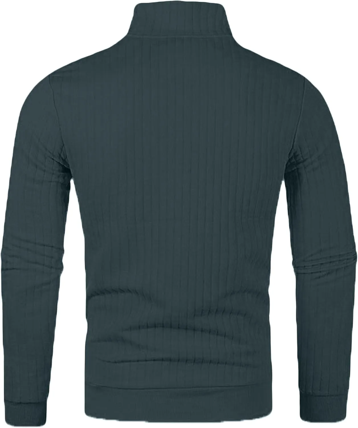 Мужской свитер с молнией Slim Fit и воротником-стойкой — фото 4