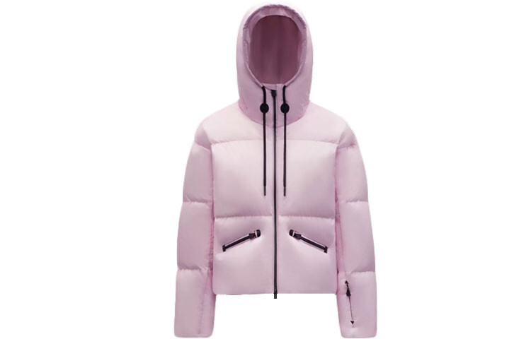 

Пуховик женский розовый Moncler, розовый