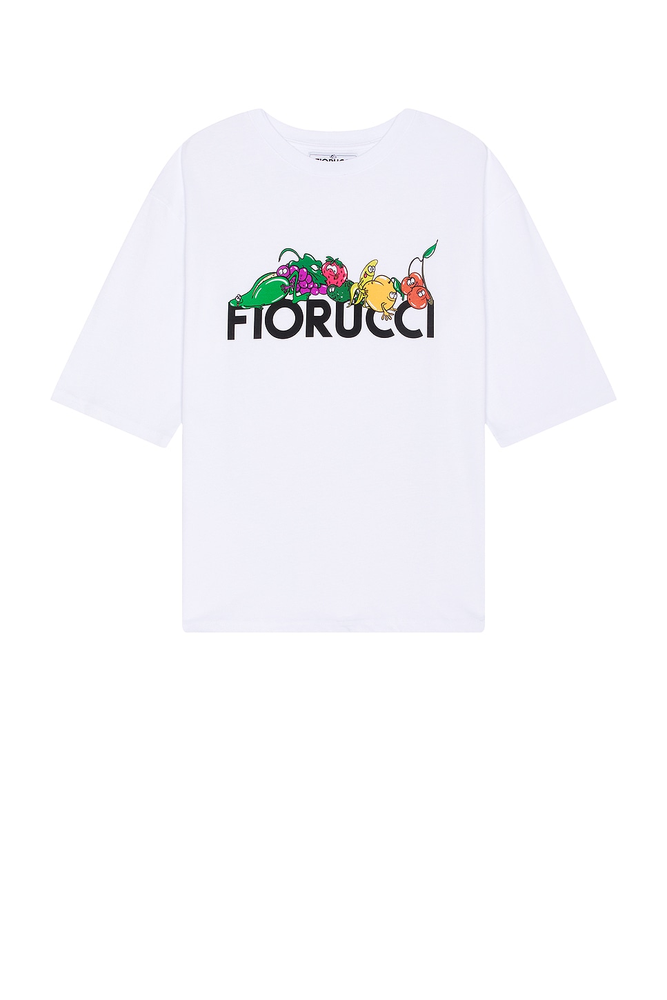 

Футболка с фруктовым принтом, стандартный крой Fiorucci, белый