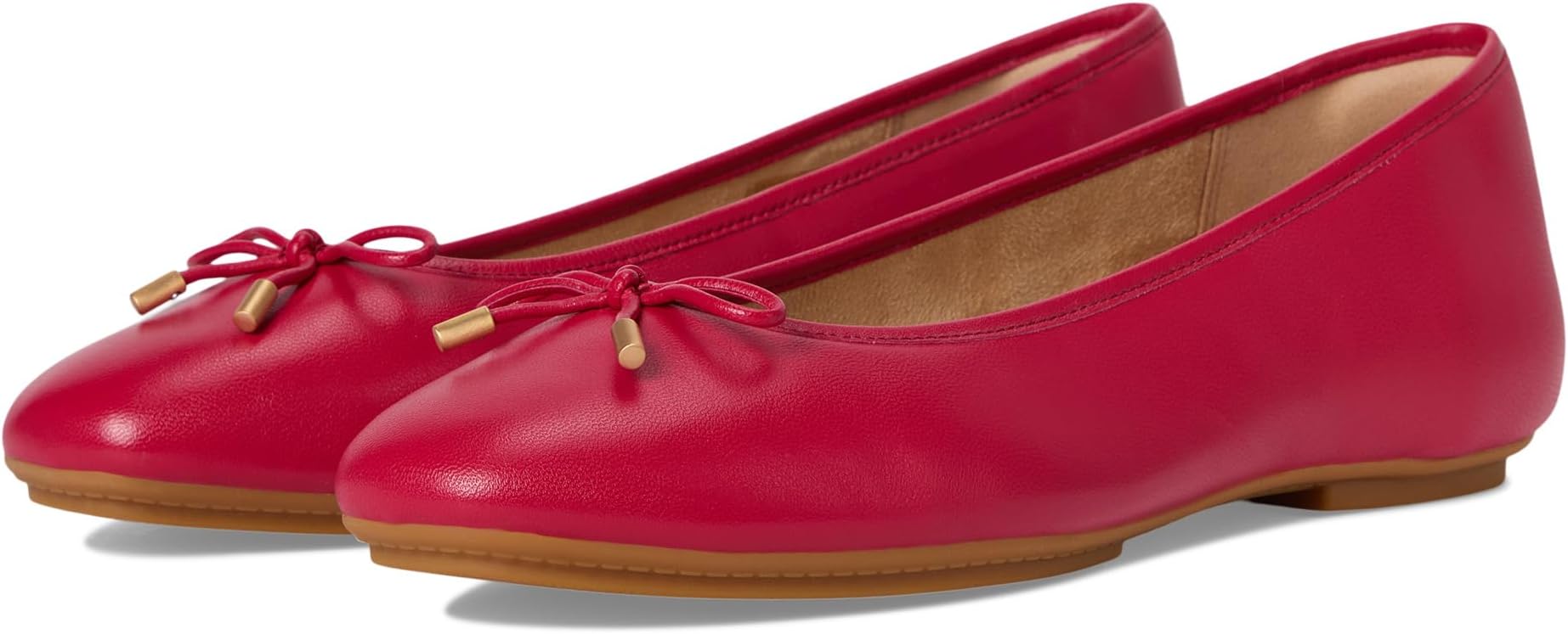 Балетки FitFlop Delicato Bow Soft Leather Ballet Flats, цвет Redberry