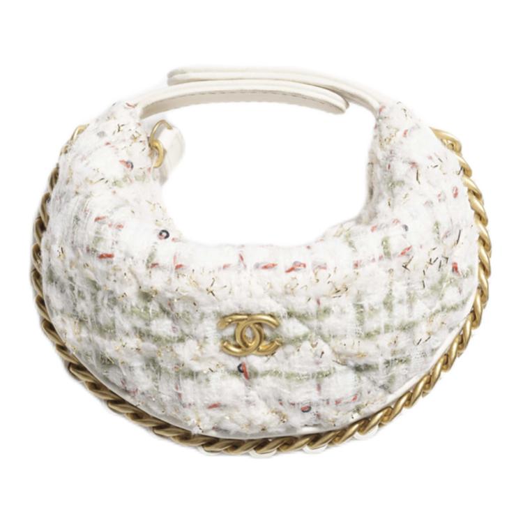 

Шерстяная мини-сумка женская айвори CHANEL, Set (Bag+Dust Bag)