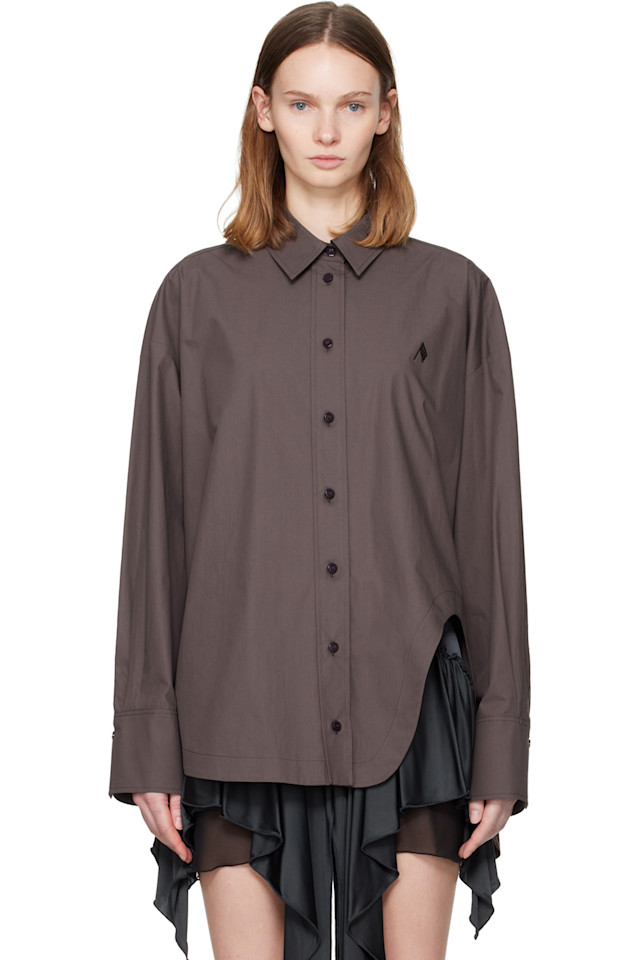 

The Attico Коричневая рубашка Дианы