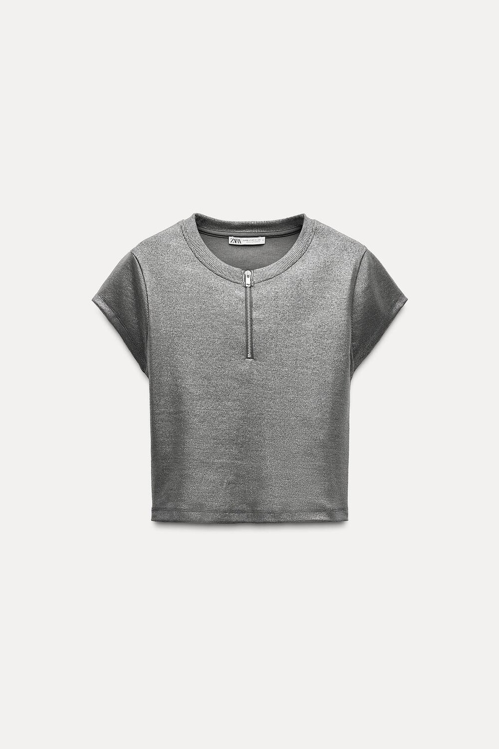 

Футболка ZARA, антрацитовый серый