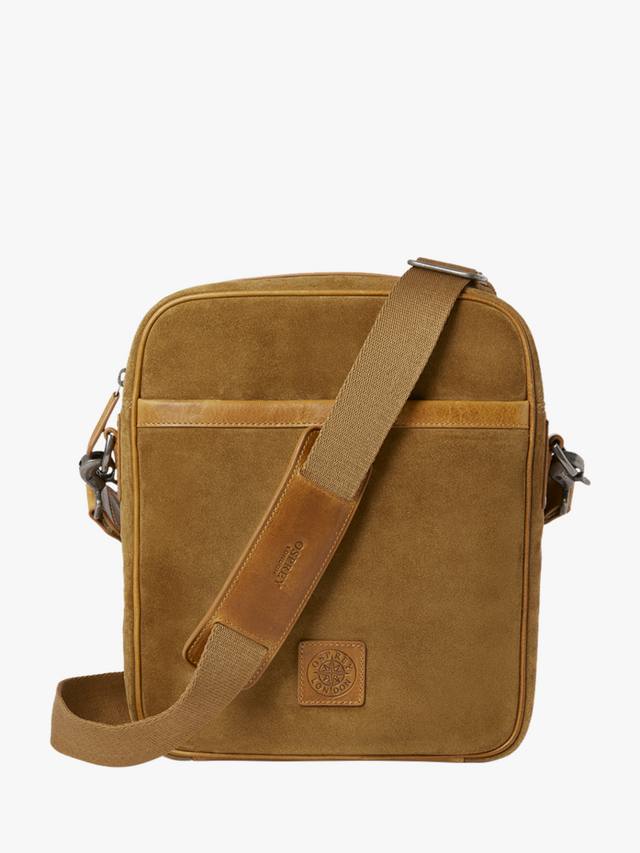 

Замшевая сумка-мессенджер heritage OSPREY LONDON, желто-коричневый