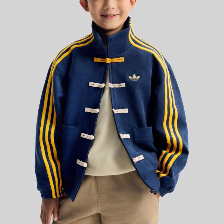 Куртка FW25 Kids' Adidas Originals, темно-синий/preppy золотой — фото 4