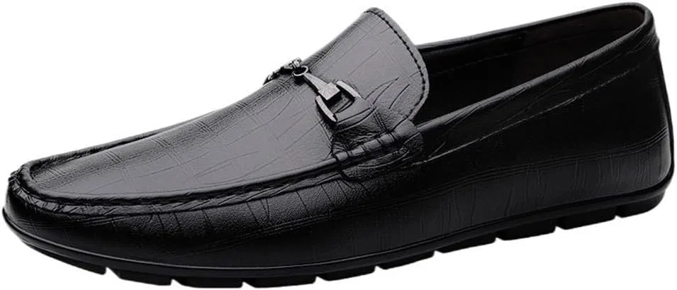 Лоферы кожаные мужские Black DHFIRUFSHLO