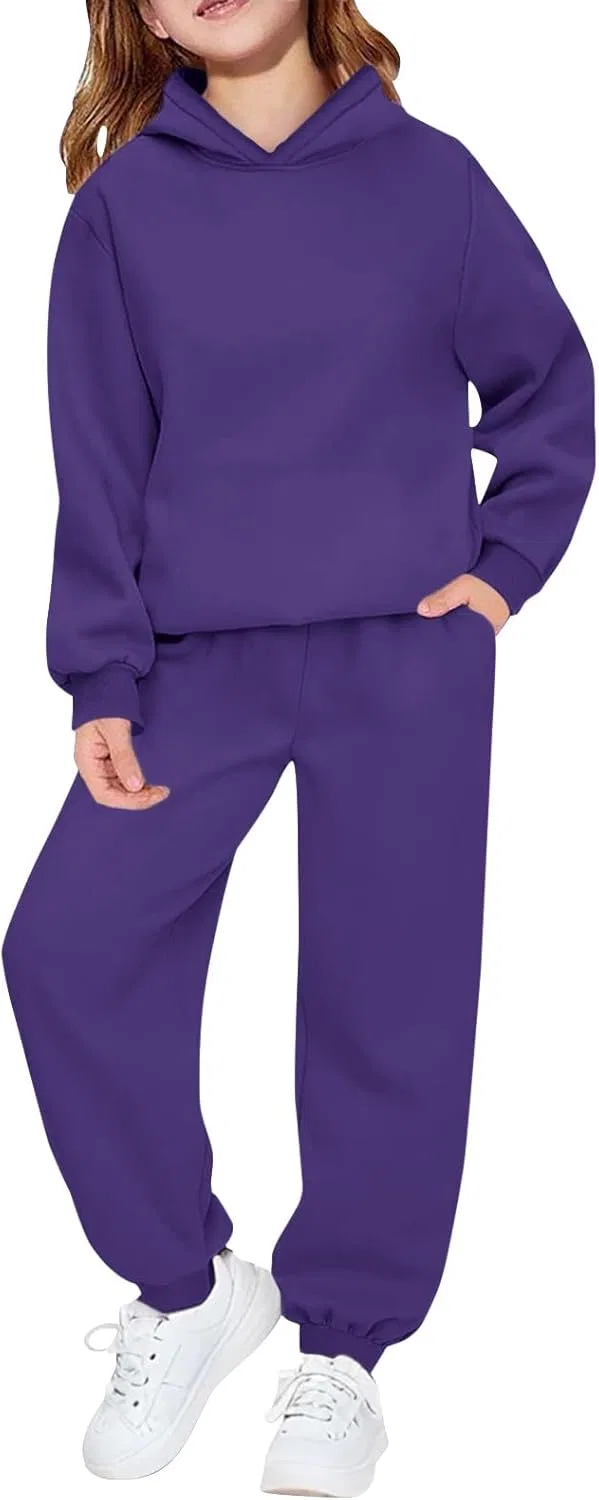 Детский спортивный костюм из хлопка, Generic, 2 предмета, Purple