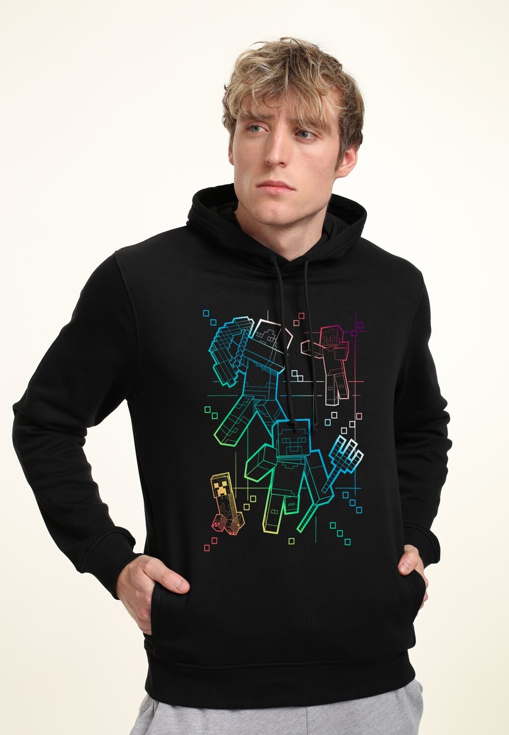 

Толстовка с капюшоном MINECRAFT GRADIENT LINES Henry Tiger, черный